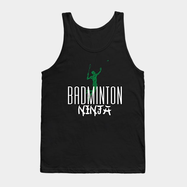 Badminton Ninja Tank Top by Birdies Fly